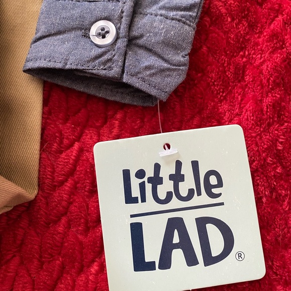 Little Lad Baby Boy's 3 Piece Shirt, Pants and suspender elastic Set- 12 Months - Picture 5 of 6